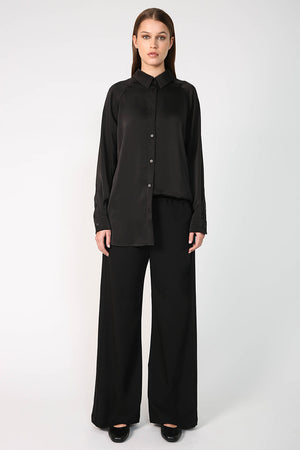 tux pant / black|black satin stripe