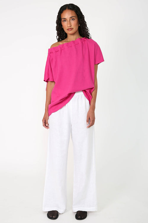 avid tee / fuchsia pink