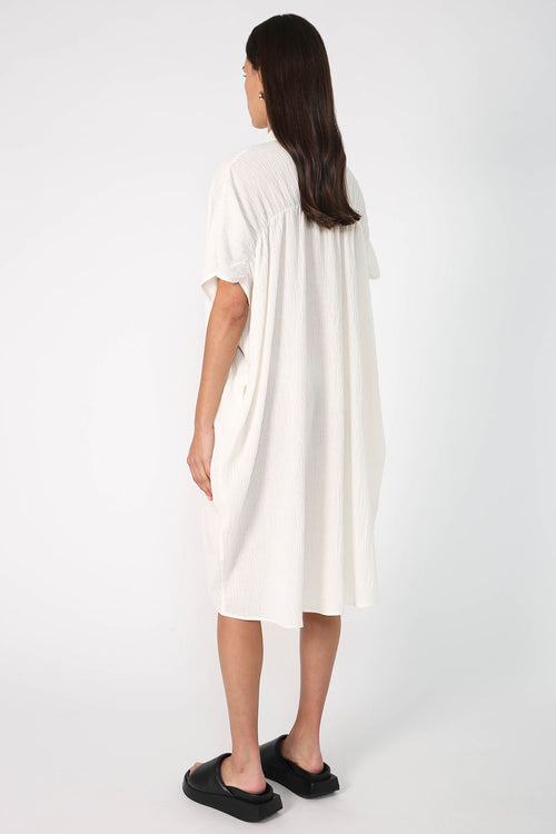 shirr kaftan / ivory