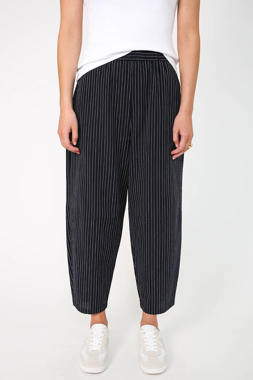 ahead pant / navy|white pinstripe