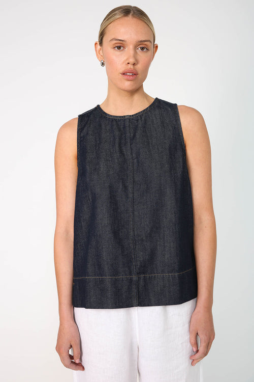 race tank / indigo blue