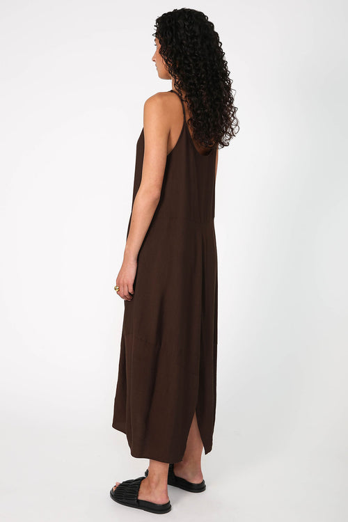 ember dress / chocolate brown