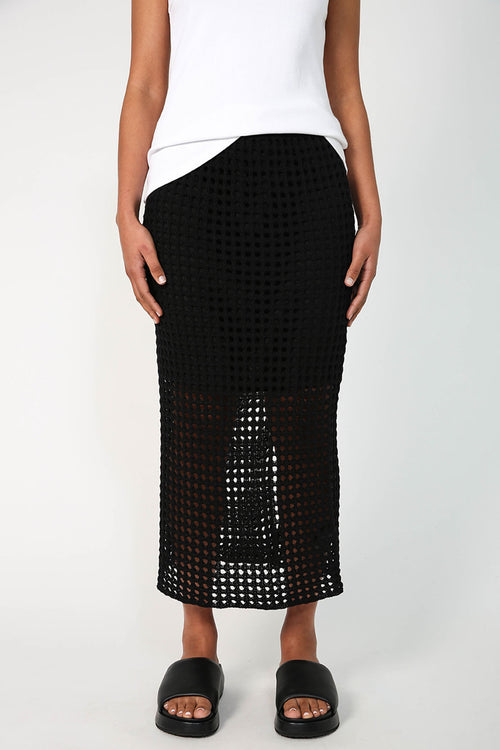 chain skirt / black