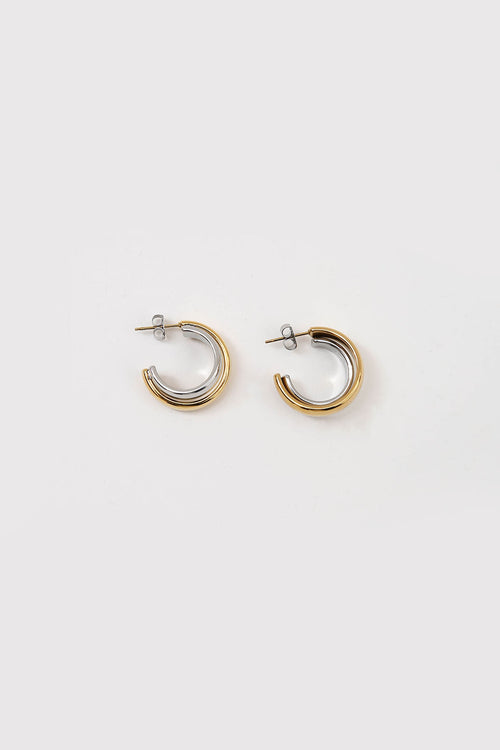 medley earring / silver|gold