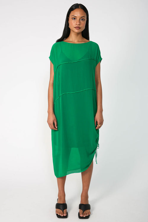 shy dress / intense green