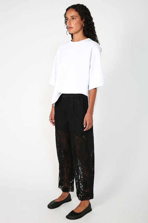 border lace pant / black lace