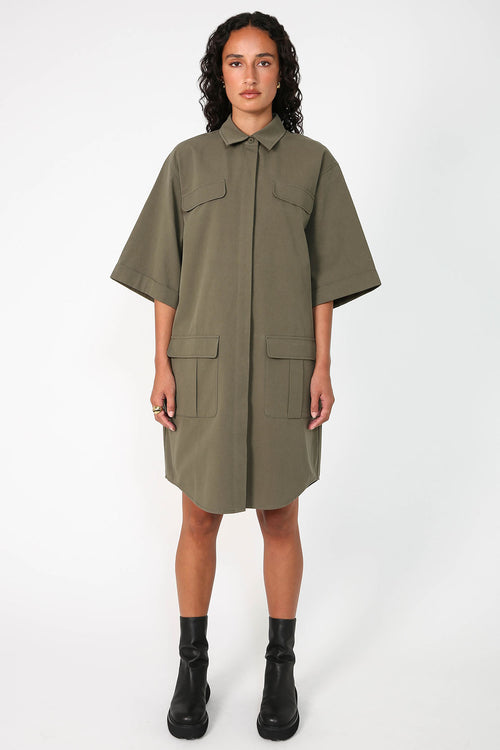 trove shirt dress / khaki Sage