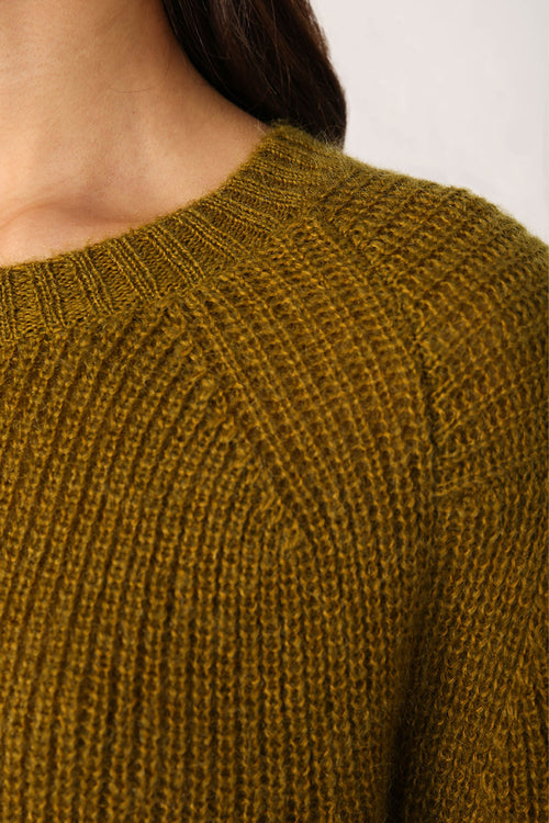 insist sweater / chartreuse