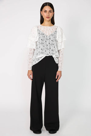 whimsy top / white lace