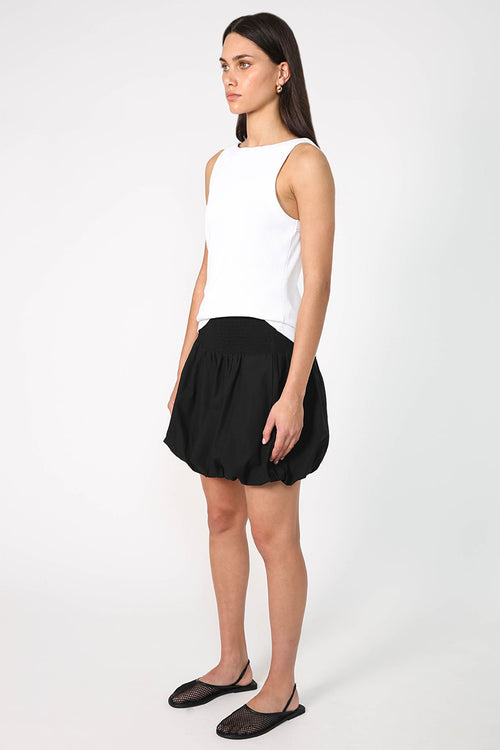 bounce mini skirt / black