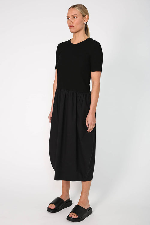 plenty short sleeve dress / black