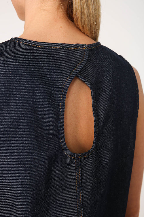 race tank / indigo blue