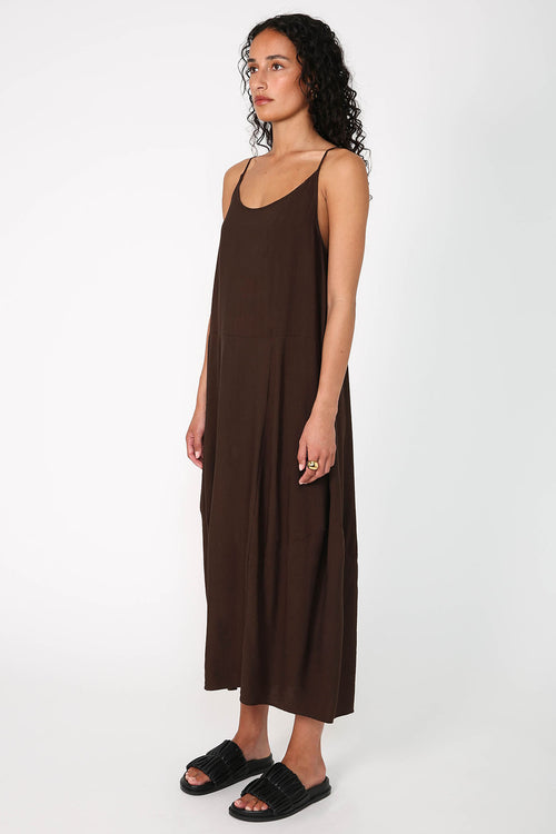 ember dress / chocolate brown