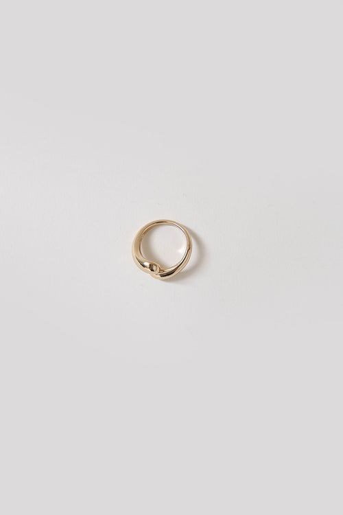 tear drop ring / gold