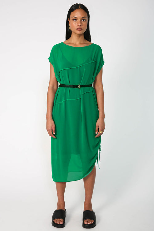 shy dress / intense green