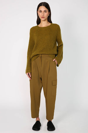 insist sweater / chartreuse
