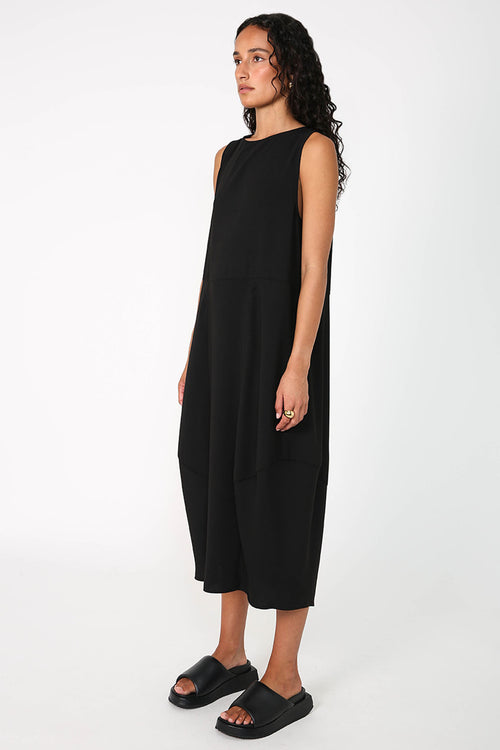 embered dress / black