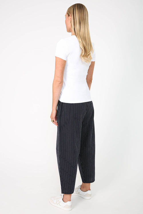 ahead pant / navy|white pinstripe