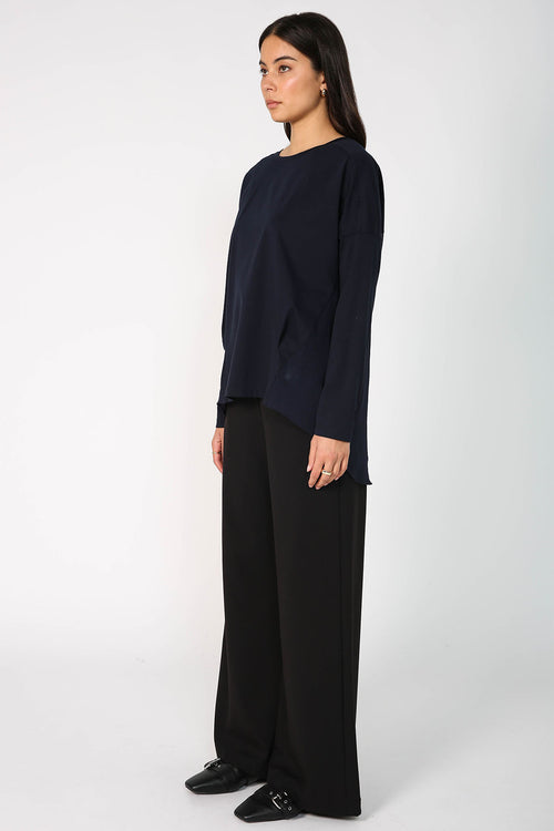 pivoted top / navy