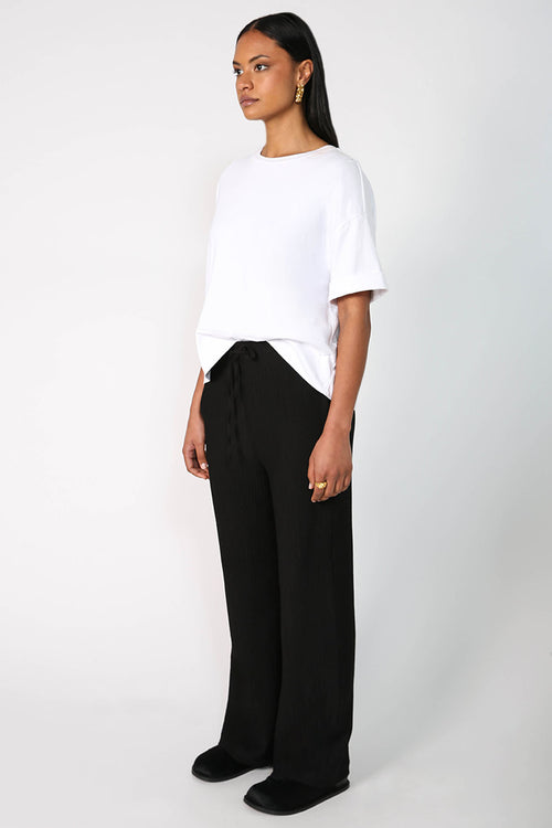 frame pant / black plisse