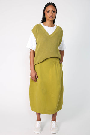 universal skirt / pistachio green