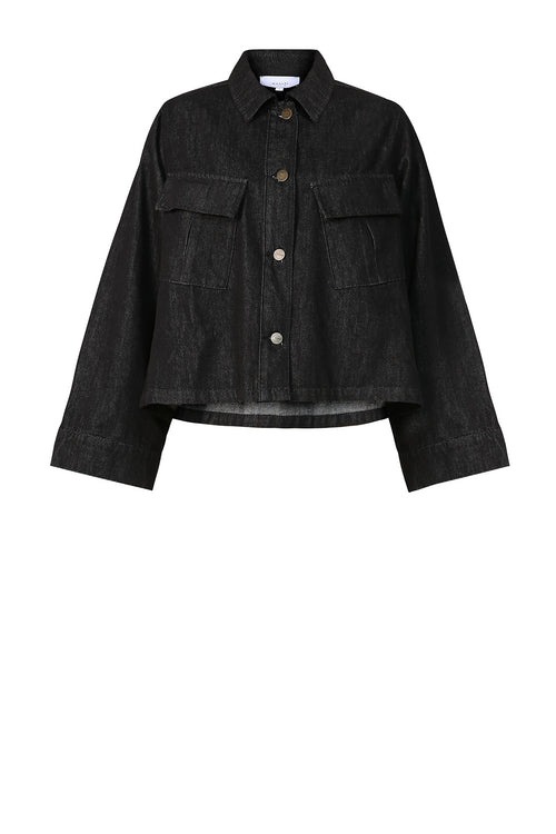 tilt denim jacket / raw black