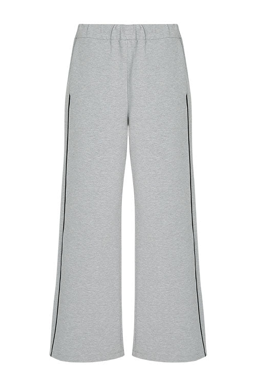 contrast pant / grey marle|black