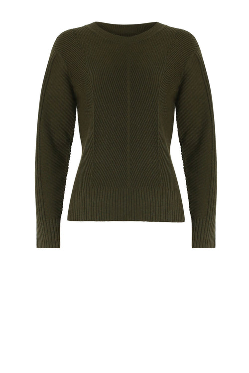 point sweater / khaki