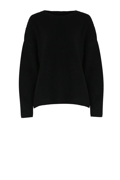 scanner ribbed sweater / black