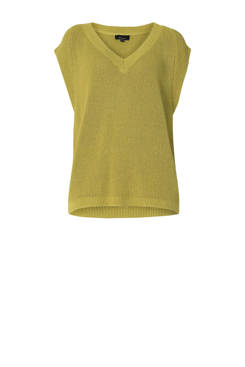 lineate vest / pistachio green