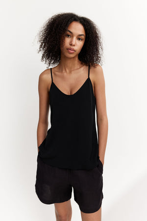 slide cami / black