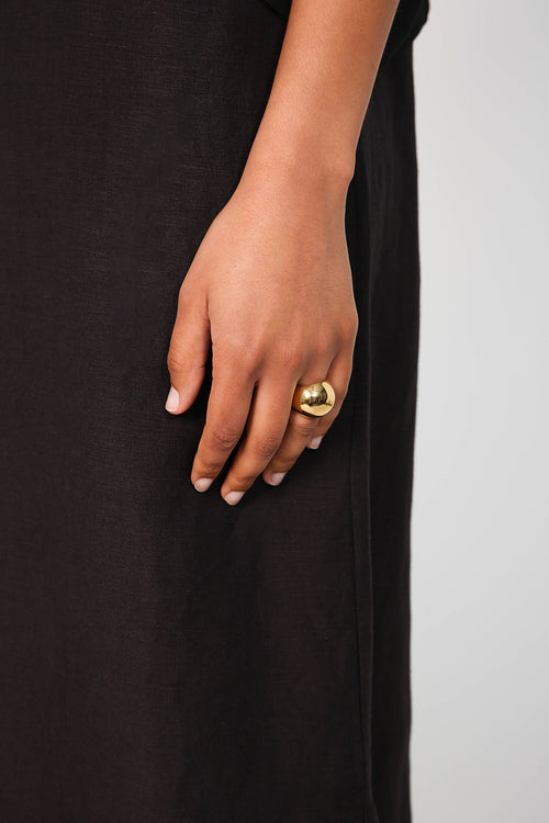 dome ring / gold