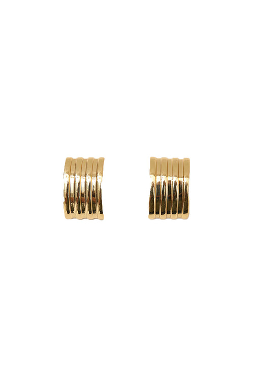 barrel earring / gold