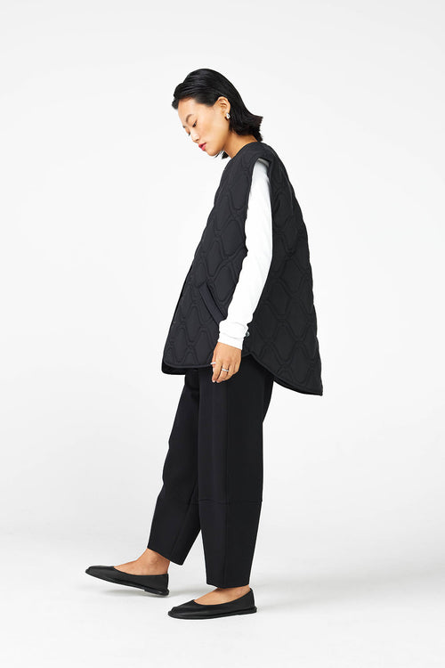 furthering ponti track pant / black ponti