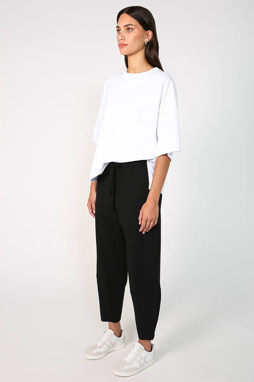 furthering ponti track pant / black ponti