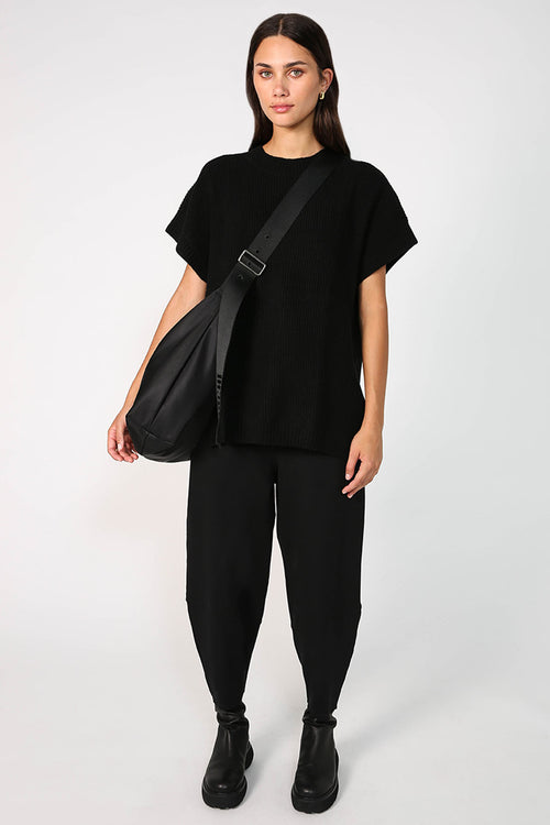 furthering ponti track pant / black ponti