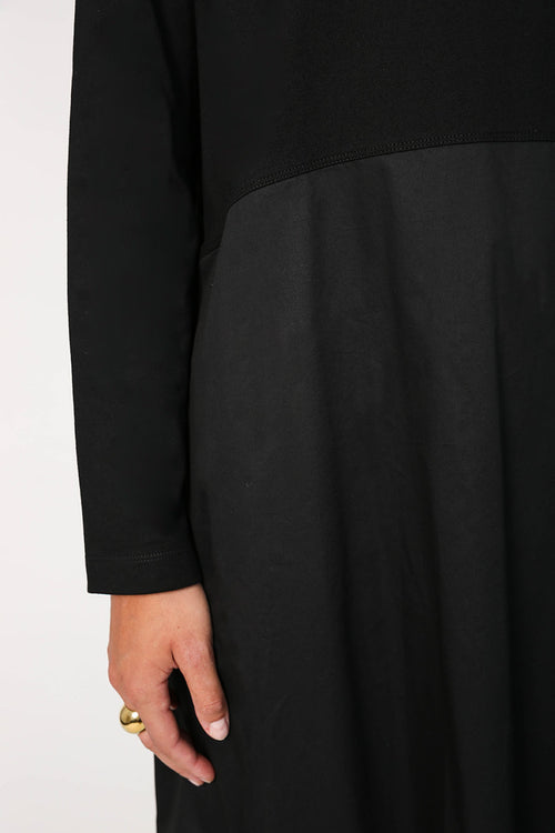 headspin longsleeve dress / black