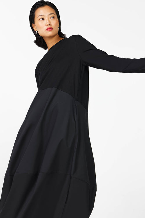 headspin longsleeve dress / black