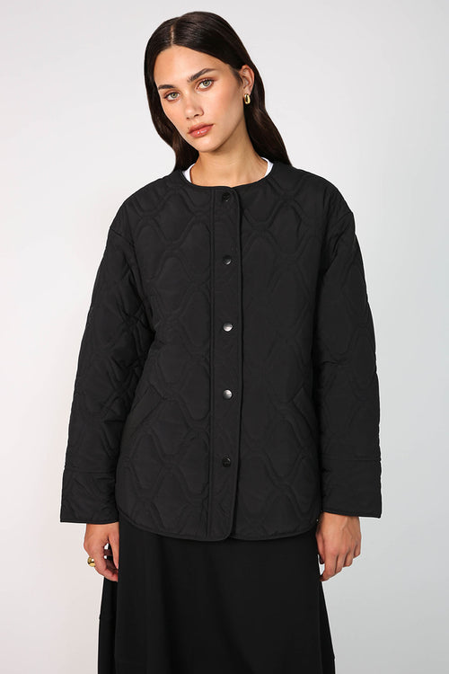 treading jacket / black