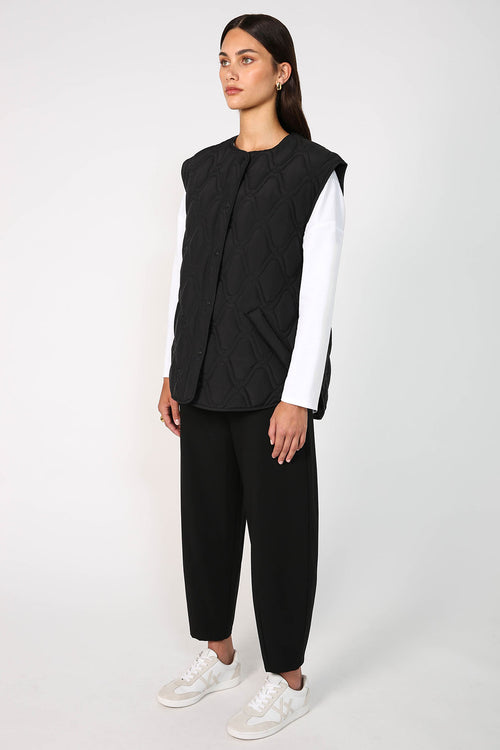 treading vest / black