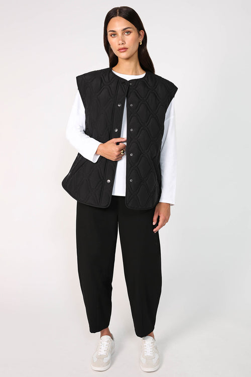 treading vest / black