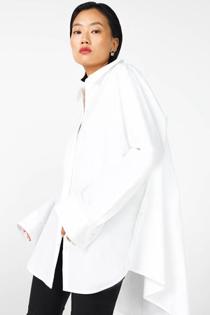 unbutton shirt / white