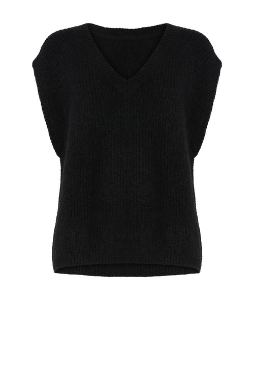 lineate vest / black