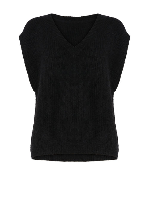 lineate vest / black