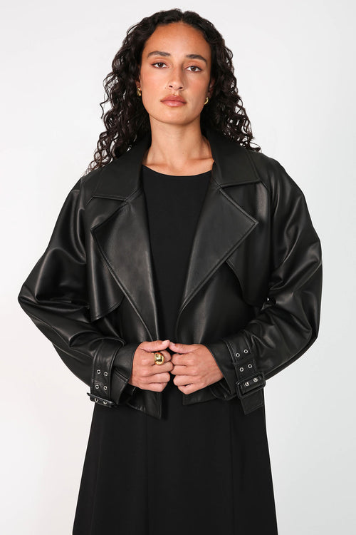 luxe margin jacket / black