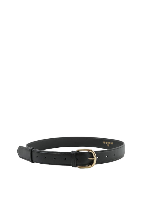 mannish belt / black|gold