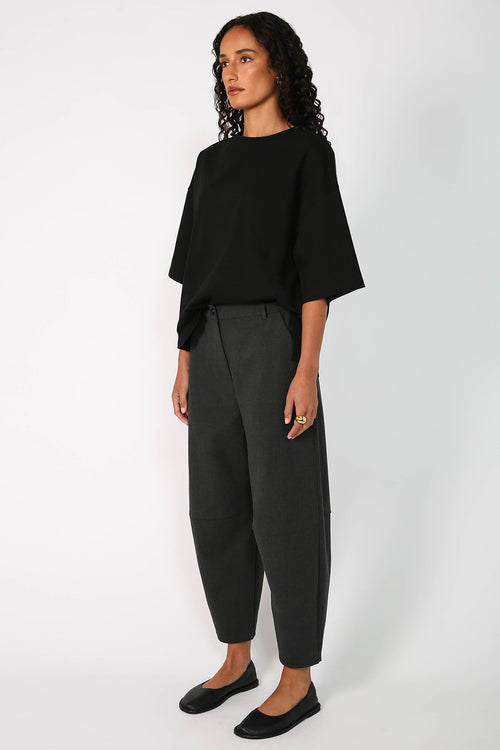 ahead tailored pant / charcoal marle