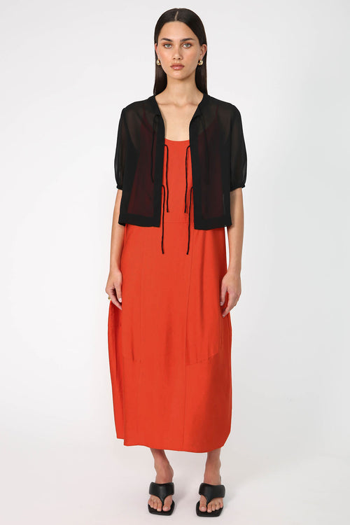 ember dress / sumac orange