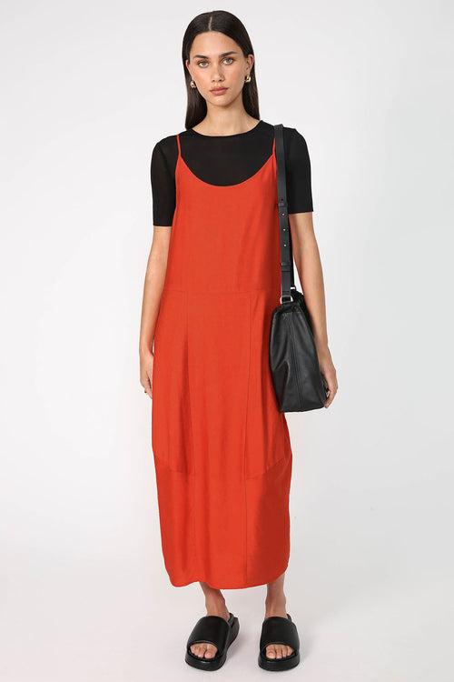 ember dress / sumac orange