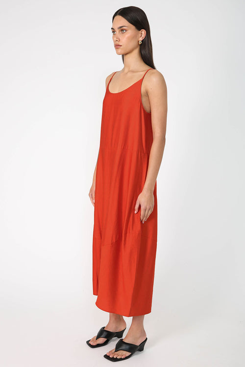 ember dress / sumac orange